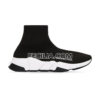 Giày Balenciaga Speed - Speed Recycled Knit Sneaker Black/White REP 1:1 Nam Nữ cổ chun đế Đen trắng | SNKN083