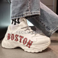 Giày Sneaker, Giày Thể Thao Nữ MLB Boston đế cao hàng cao cấp | SNKN072