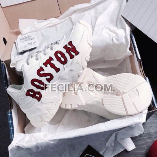 Giày Sneaker, Giày Thể Thao Nữ MLB Boston đế cao hàng cao cấp | SNKN072