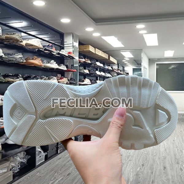 Giày Sneaker Nữ, Giày Thể Thao Nữ MLB NY hàng Authentic Vàng đế độn 5cm hàng cao cấp | SNKN073