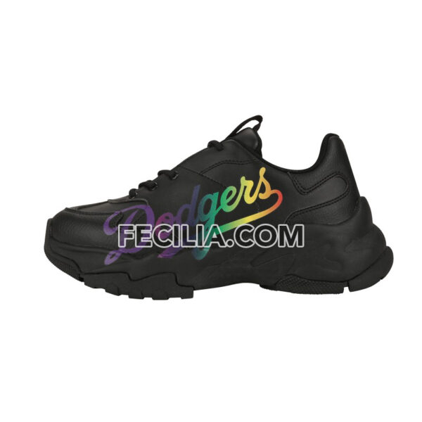Giày thể thao Sneaker Dodgers Nữ MLB đế cao màu Đen | SNKN081
