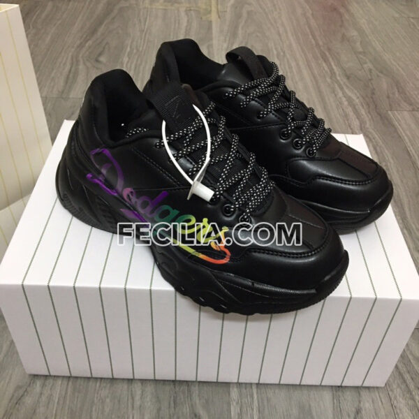 Giày thể thao Sneaker Dodgers Nữ MLB đế cao màu Đen | SNKN081