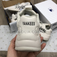 Giày thể thao Sneaker Dodgers Nữ MLB đế cao màu trắng | SNKN080