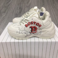 Giày thể thao Sneaker Nữ MLB REP 1:1 Đen Trắng NY Hàn Quốc đế độn | SNKN078