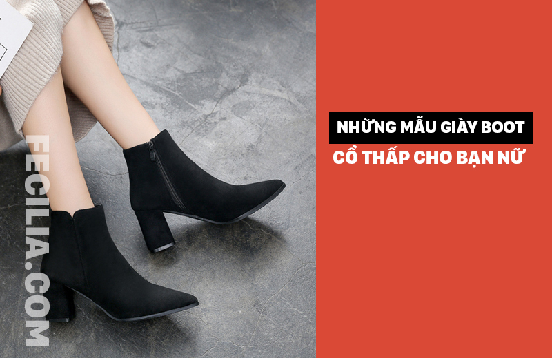 Những mẫu Giày Boot Nữ Cổ thấp mới nhất