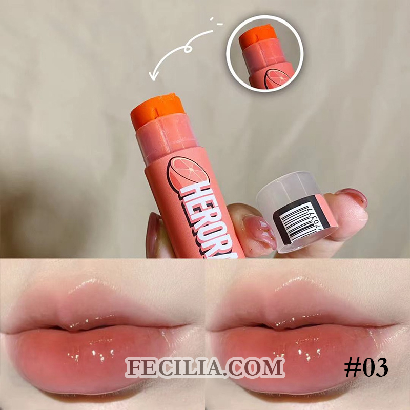 Son Dưỡng Herorange có Màu dưỡng ẩm cho môi, tẩy tế bào chết