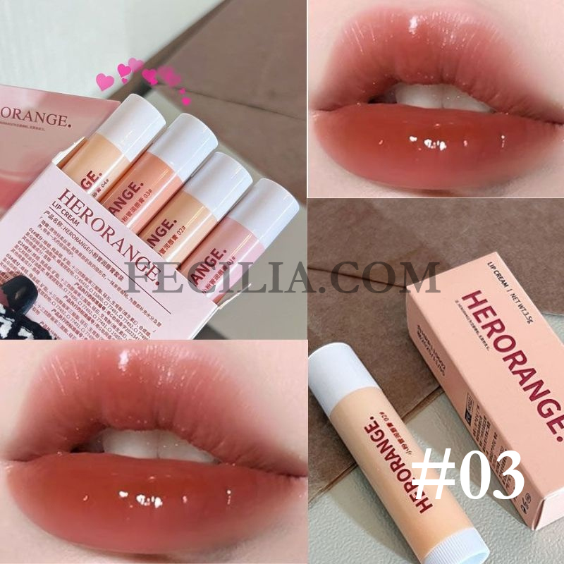 Son dưỡng Herorange dưỡng môi khô nứt màu nhạt