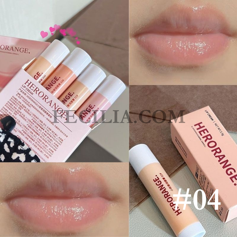 Son dưỡng Herorange dưỡng môi khô nứt màu nhạt