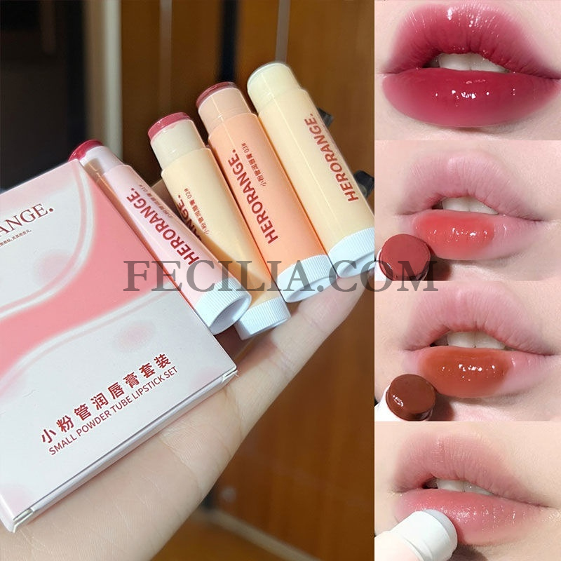 Son dưỡng Herorange dưỡng môi khô nứt màu nhạt
