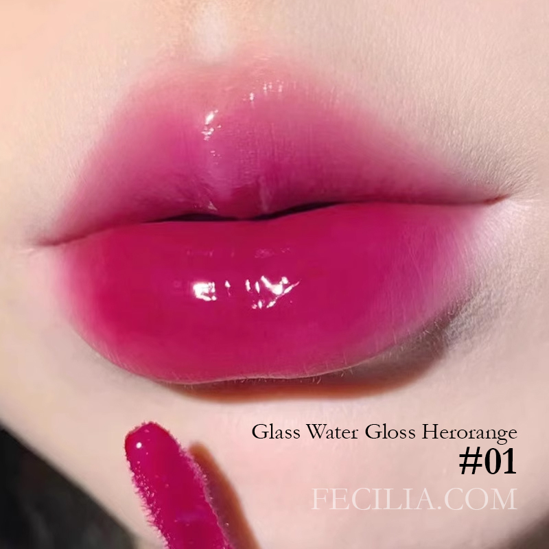 Son Glass Water Gloss Herorange kem gương lâu trôi