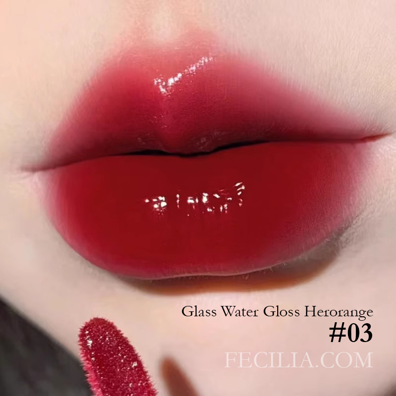 Son Glass Water Gloss Herorange kem gương lâu trôi