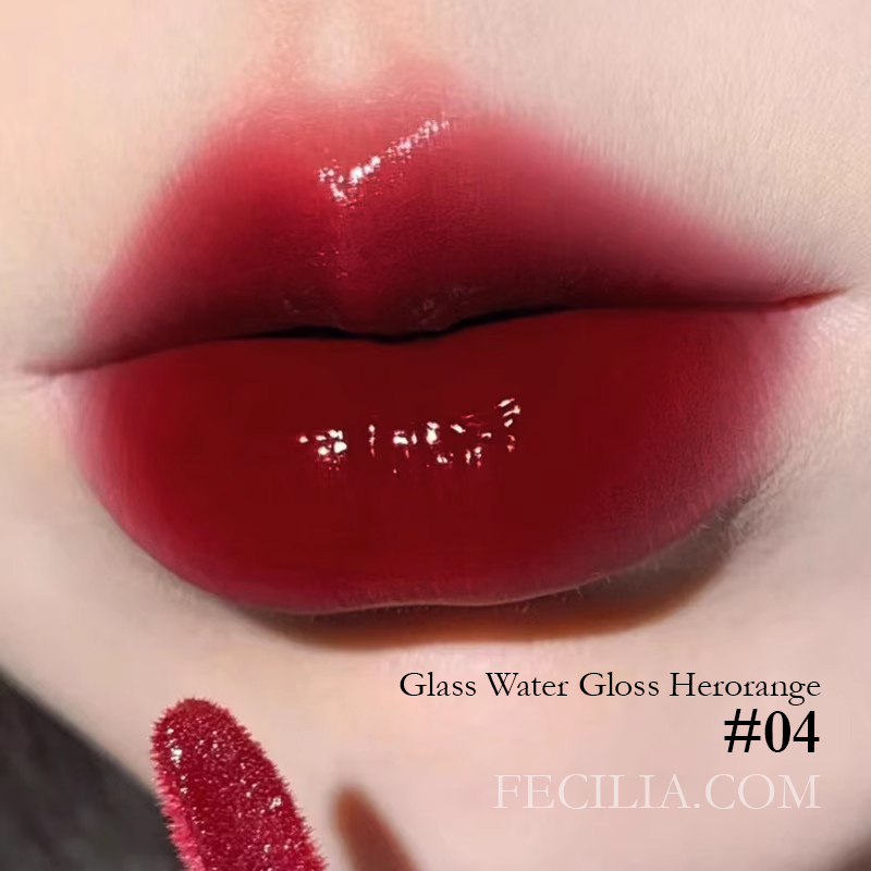 Son Glass Water Gloss Herorange kem gương lâu trôi