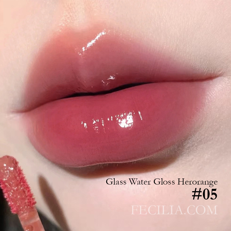 Son Glass Water Gloss Herorange kem gương lâu trôi