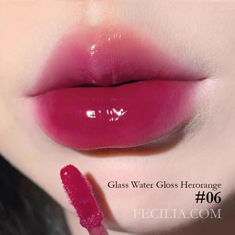 Son Glass Water Gloss Herorange kem gương lâu trôi