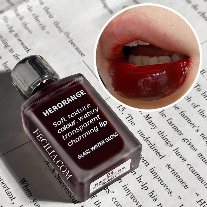 Son Glass Water Gloss Herorange kem gương lâu trôi