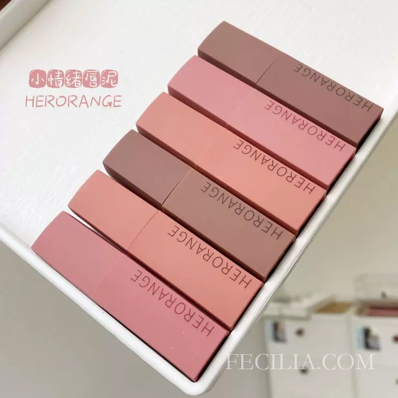 Son Matte Lip Color Herorange chống thâm lâu trôi