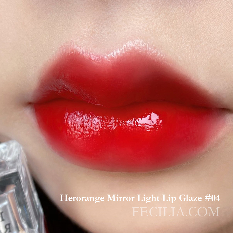 Son Tint bóng Herorange Mirror Light Lip Glaze