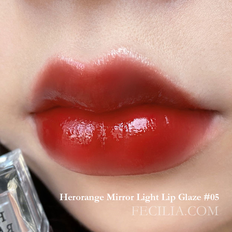 Son Tint bóng Herorange Mirror Light Lip Glaze