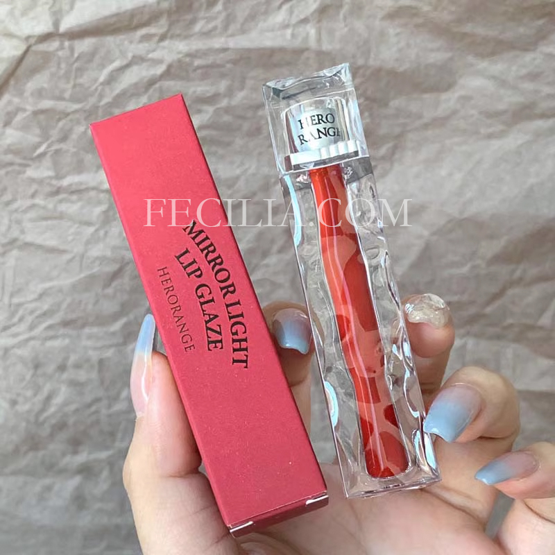 Son Tint bóng Herorange Mirror Light Lip Glaze