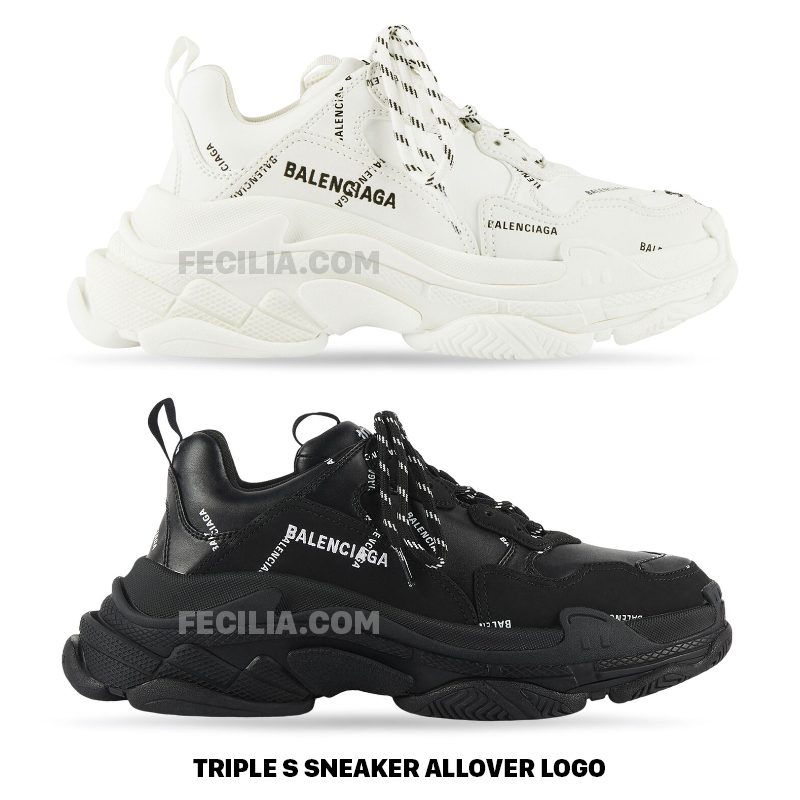 TRIPLE S SNEAKER ALLOVER LOGO