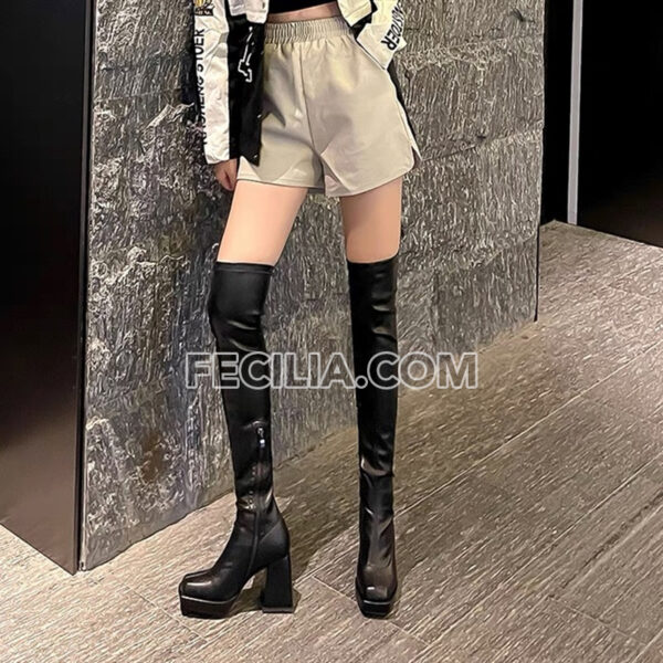 Bốt Nữ cổ cao qua đầu gối sành điệu BOOTSNU135