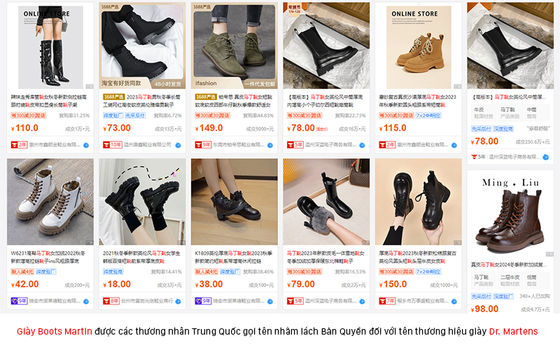 Giày boots Martin là gì