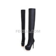 Giày Bốt cao qua đầu gối dành cho Nữ, gót nhọn quyến rũ BOOTSNU114