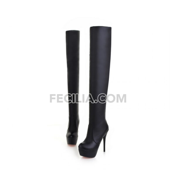 Giày Bốt cao qua đầu gối dành cho Nữ, gót nhọn quyến rũ BOOTSNU114