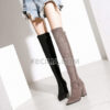 Giày Bốt cổ cao qua đầu gối lót lông cừu thời trang cho Nữ BOOTSNU130