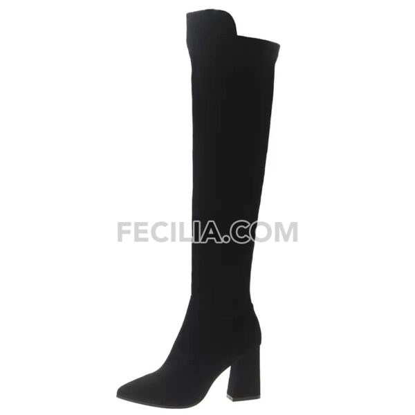 Giày Bốt cổ cao qua đầu gối lót lông cừu thời trang cho Nữ BOOTSNU130