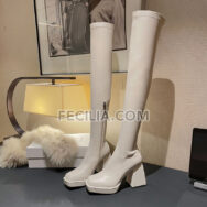 Giày Bốt da cho Nữ cao qua đầu gối , Boots Nữ da mềm cao cấp BOOTSNU107