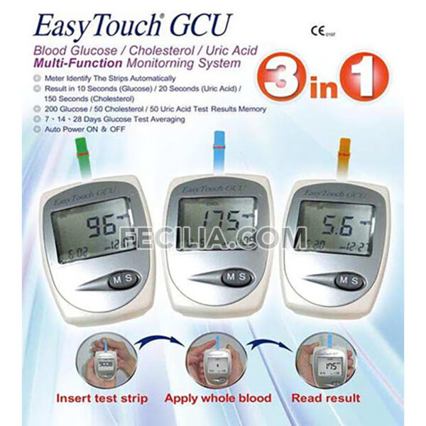 Bộ Que Thử Đường Huyết, Mỡ Máu dùng cho máy Easy Touch ET322 Rossmax MDH019