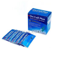 Hộp 25 Que thử máy đo đường huyết On-Call Plus chính hãng MDH017
