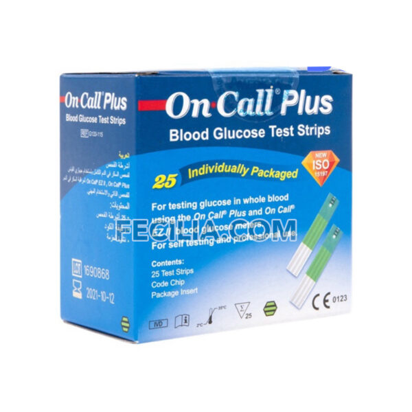 Hộp 25 Que thử máy đo đường huyết On-Call Plus chính hãng MDH017