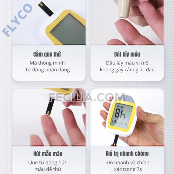 Máy đo đường huyết Contec Flyco VietNam chính hãng | MDH010
