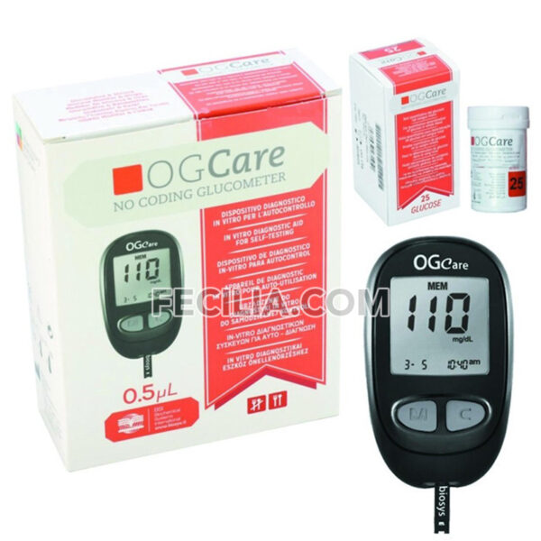 Máy Đo Đường Huyết Ogcare chính hãng kèm 25 que thử | MDH016