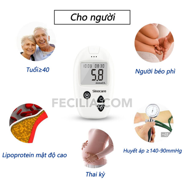 Máy Đo Đường Huyết Safe Accu