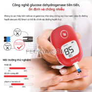 Máy Đo Đường Huyết Sinocare Safe AQ Smart chính hãng kèm 50 que thử | MDH009