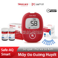 Máy Đo Đường Huyết Sinocare Safe AQ Smart chính hãng kèm 50 que thử | MDH009