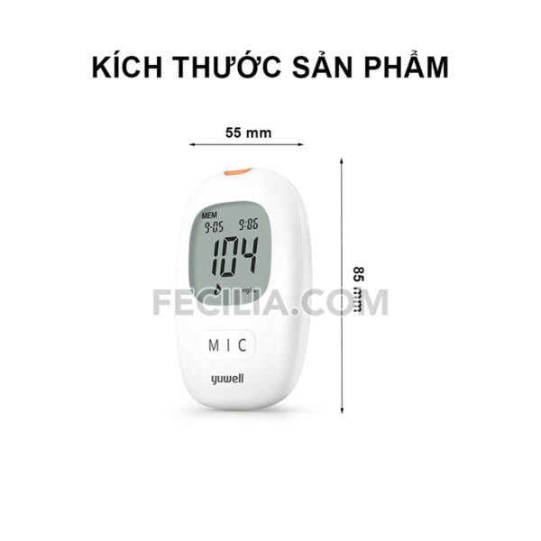 Máy đo đường huyết Yuwell 710 chính hãng kèm 60 Que thử | MDH013
