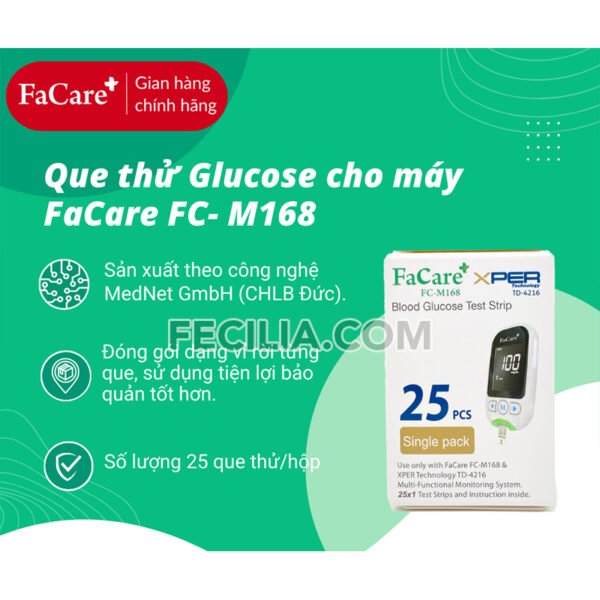Que thử đường huyết Glucose dành cho máy đo đường huyết Facare | MDH011