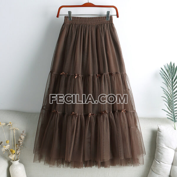 Chân váy lưới thu đông cao cấp |FAW423