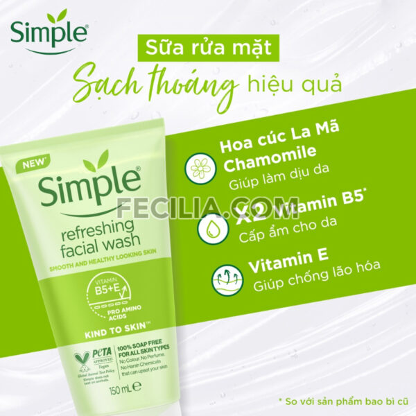 Combo Simple Tẩy trang + Sữa rửa mặt + Nước hoa hồng cho da sạch khỏe |NTT041
