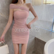 Đầm Body hở vai ôm body lệch vai nóng bỏng | FAW408
