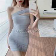 Đầm Body hở vai ôm body lệch vai nóng bỏng | FAW408