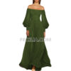 Đầm dài vải Satin màu Tím Thời trang Xuân Hè |FAW406