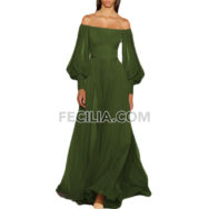 Đầm dài vải Satin màu Tím Thời trang Xuân Hè |FAW406