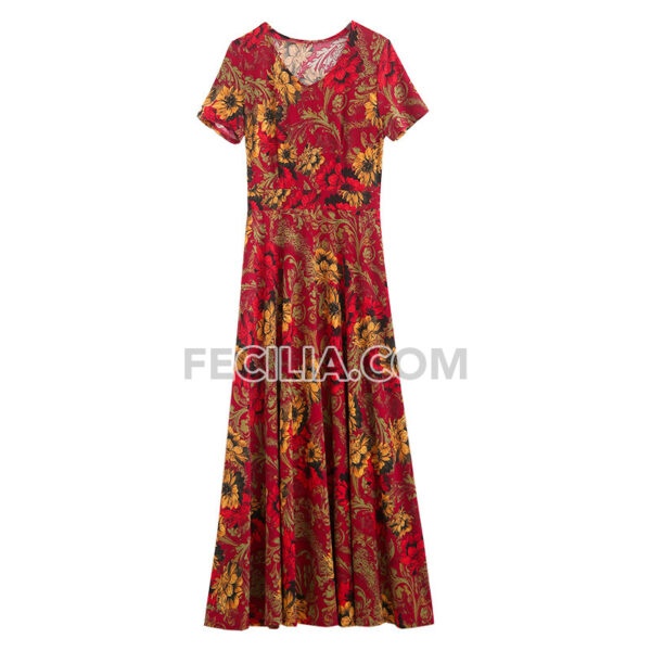 Đầm liền thân Size lớn váy dài kiểu dáng chữ A |FAW380