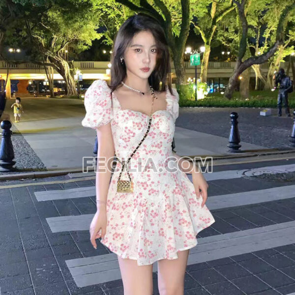Đầm Mini váy voan xếp ly dễ thương | FAW415