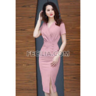 Đầm Nữ ôm Body cổ chữ V dự tiệc |FAW448